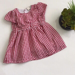 Tucker+Tate Red and White Checker Gingham Dress